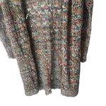 John Paul Richard  Womens Size Small Multicolored Open Knit Long Cardigan Sweater Photo 2