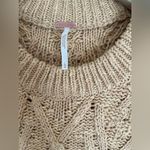 Free People NWT  Women's Isla Cable Knit Sweater Photo 8