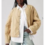 Levi's Levi Strauss Quilted Jacket Rumer Size M Beige Photo 4