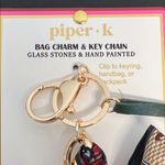 Piper K | Equestrian Motif Bag Charm Hand Painted Horse 🐎 & Tassel Green Photo 1