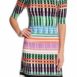 Eliza J Short Sleeve Jersey Shift Dress Crew Neck Short Sleeves Womens S… Photo 0