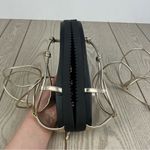 AQUA Muse Women's Strappy Ankle Tie Thong Sandals 10 Gold $100 Photo 3