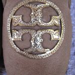 Tory Burch Billy Split Suede Mirror Craquellee Slippers Photo 4