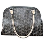 Guess Signature Dome Satchel Handbag Brown/Tan Monogram Top Handle Bag Photo 6