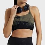 Good American | Tie Dye Seamless Hunter Green Sports Bra Size 5/6 Photo 0