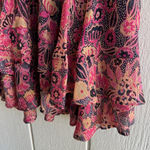 ALC Frank A.L.C. Vera Floral Ruffle Mini Skirt — Silk Blend Drop Waist (Size 6) Photo 4