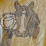 Life is Good Life Is‎ Good yellow horse long sleeve t-shirt graphic women size medium M Photo 4