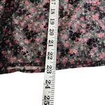 ZARA  Black Floral Sheer Ruffle Trim  Blouse Size Small – Romantic Feminine Photo 8