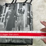 NWT Vintage Girl with a Dog Bedazzled Black and White Tote Purse Bag Photo 4