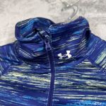 Under Armour  1/4 Zip Top Women HeatGear‎ Fitted Thumb Holes Blue Athletic Medium Photo 6