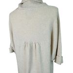 Design History Cashmere Turtleneck Sweater Dress Beige M Scandi Quiet Luxury Photo 4