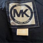 Michael Kors cropped military jacker with chrome hardware, EUC, navy sz PM Blue Photo 5