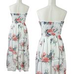 Anthropologie  The Somerset Strapless Maxi Dress Ivory Floral Size Small NWT Photo 10