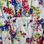 Somedays Lovin  Dress M Cream Floral NWT Button Down Front Slit Maxi Boho Concert Photo 6