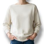 Pilcro Anthropologie  Women’s Ivory Slouchy Boatneck Tunic Pullover Size S Photo 0
