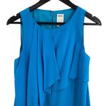 Ali Ro Blue Silk Ruffle Dress 4 Photo 1