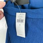 Banana Republic NWT  Factory Size 4 Blue Ruffle A Line Mini Skirt Flowy S… Photo 6