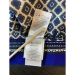 Dalia Flowy Blouse‎ Shirt Womens Small Blue Geometric Office Church Business Photo 6