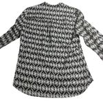 Ivanka Trump  Blouse Diamond Print Long Sleeve Button Up Shirt‎ S/P Photo 1