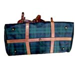 Ralph Lauren Green Navy Black Watch Plaid Boston Weekend Travel Duffle Bag 52cm Photo 13