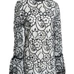 Alexis  Ruston Black White Lace Dress Photo 4