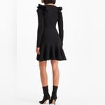 EXPRESS Sweetheart Neck Ruffle Fit and Flare Sweater Dress. Photo 3