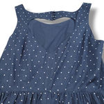 Ever New Melbourne Dress Size 10 Fit And Flare Dress Sleeveless Polka Dots Blue With White Dots Photo 4