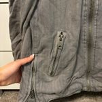 Free People  Grey Hooded Motto Jacket Photo 5