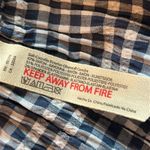 Free People Navy Combo Gingham Pajama Pants NWT Cuffed Size XS Blue Photo 8