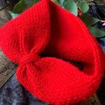 Beautiful 100% HANDMADE🇺🇸 CROCHETED & WOOL Butterfly warm headband Red Photo 1