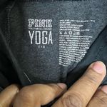 PINK - Victoria's Secret PINK Victoria’s Secret yoga pants - gray/black - Size Large DRAWSTRING MISSING Photo 4