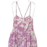 Free People NWT The Perfect Sundress Size XS Pink White Floral Linen Maxi Dress Photo 4