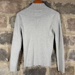 Polo Jeans Ralph Lauren Ribbed Half Zip Sweater Gray Women's Large Casual Retro Photo 4
