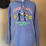 Pink Floyd Wish You Were Here North American Tour '75 Lt Blue Hoodie, Size Large Photo 0