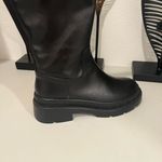 Lisa Vickey Black Tall Faux Leather Boots Size 6 Photo 1