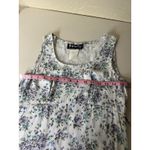 All that jazz VTG  Dress Womens 5/6 Blue Purple Floral Midi Tie Back Cottagecore Photo 3