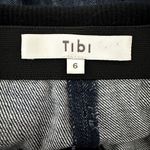 Tibi  Dark Wash High Rise Banded Waist Jeans Photo 9