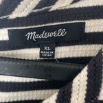 Madewell Fit & Flare Black/White Striped Dress Size XL Photo 1