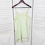 Vintage Opposite Floral Flannel Babydoll Nightgown Green Pink XL Photo 7