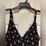 Forever 21  Black Floral V Neck Wide Leg Jumpsuit Photo 2