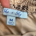 She & Sky Tan and Cream Off-Shoulder Jumper Photo 8