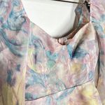 NEW SELKIE Sz XS The Princess Mini Dress in Stepmom Pastel Watercolor Photo 3