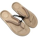 Allbirds Womens Sugar Zeffer Lux Beige Slip-On Sandals Braided Thong Toe Straps Photo 0