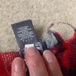 Aerie women’s red/navy plaid blanket scarf wrap Photo 3