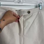 Massimo Dutti NWT Cotton Blend Wide Leg Trousers In Cream Size 8 Photo 4
