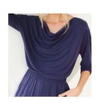 Anthropologie Saturday Sunday Dylan Cowl Neck Jumpsuit Navy S Boho Festival Hippie Lagenlook Photo 9