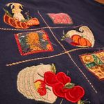 VTG Bobbie brooks navy blue Fall sweater Size 2X Photo 3