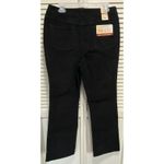 st. john's bay Corduroy Pants Size 14 Stretch Black Boot Cut Slender Mid Rise NWT Photo 5