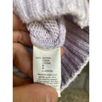 Gap  Lavender V Neck Sweater Hoodie Knit Cozy Buttery Soft Lounge Minimalist L Photo 5