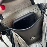 Boutique 8”x6”x3” Leather purse made in USA A true statement piece! Leopard & metallic Photo 5